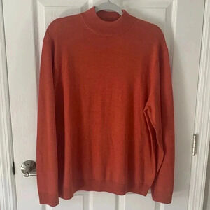 Turnbury Extra Fine Merino Wool Mock neck sweater size Large